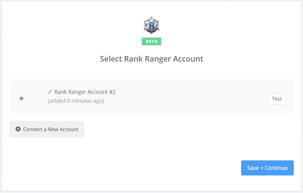 Connect to a Rank Ranger Account