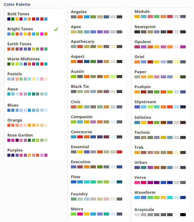 choose a color palette