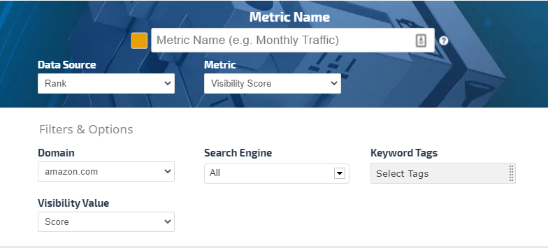 Select Visibility Metric options